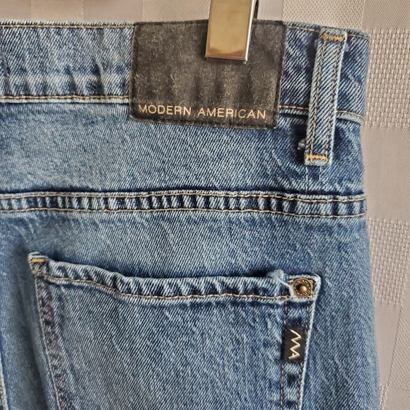 MODERN AMERICAN Denim Walking Shorts Pre-washed SAVANNAH High Wide Rhiannon 30 - Picture 8 of 11